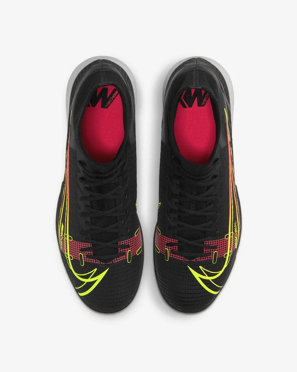 Nike Mercurial Superfly 8 Academy IC - Black-Volt-Crimson (Pair - Top)