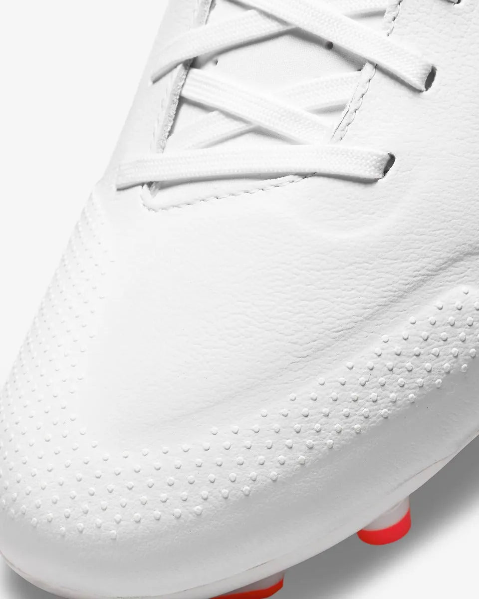 Nike Legend 9 Academy FG-MG - White-Volt-Crimson (Detail 2)