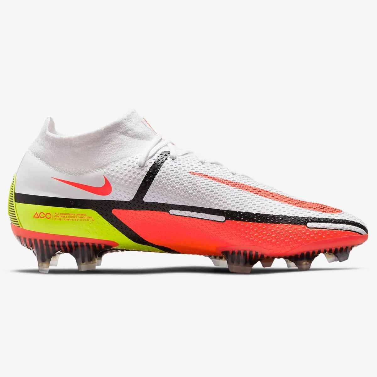 Nike Phantom GT2 DF FG - White-Crimson-Black (Back)