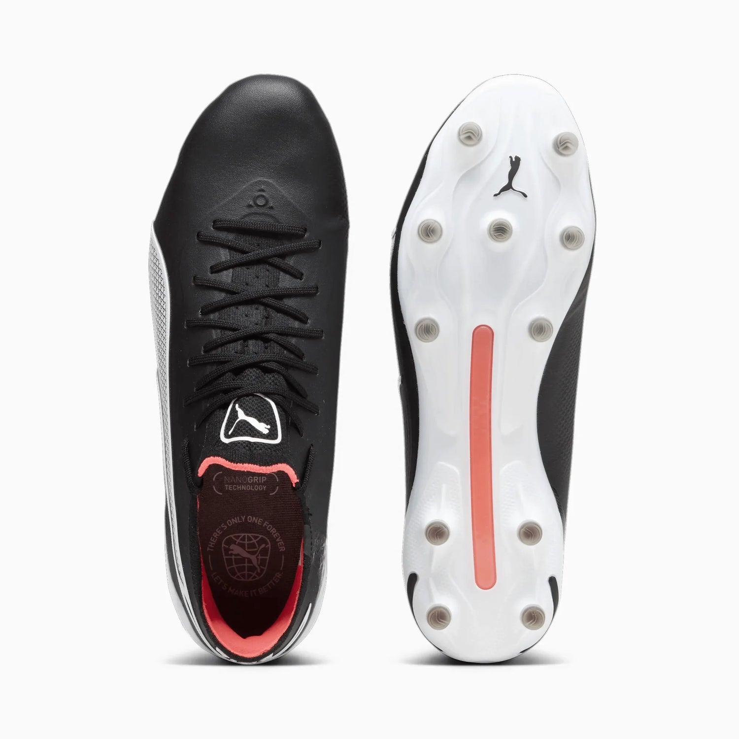 Puma King Ultimate FG - AG - Eclipse Pack Puma Black-Puma White-Fire Orchid (FA23) (Pair - Top and Bottom)