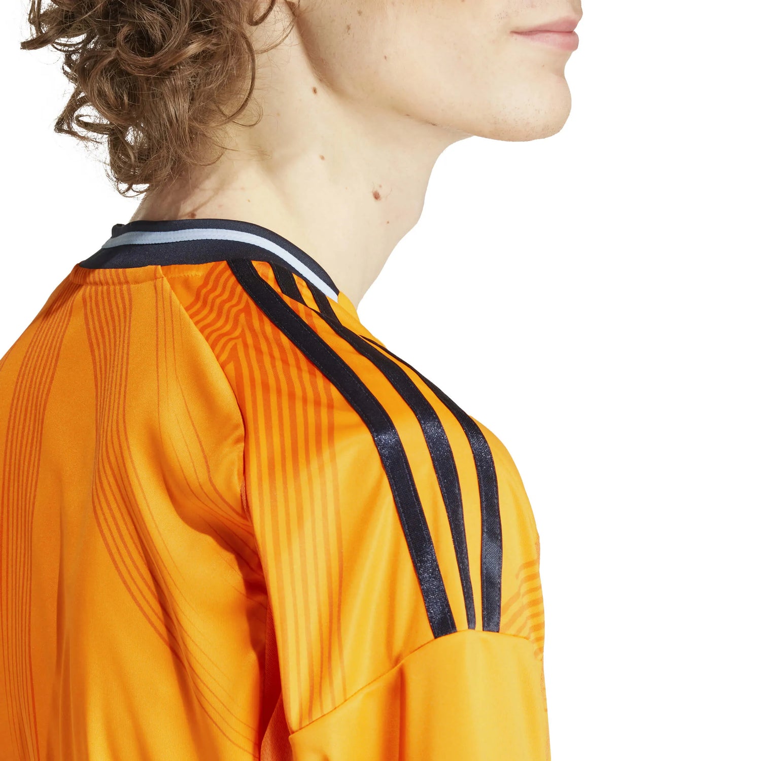 adidas 2024-25 Real Madrid Men's Stadium Away Jersey Crew Orange (Detail 2)