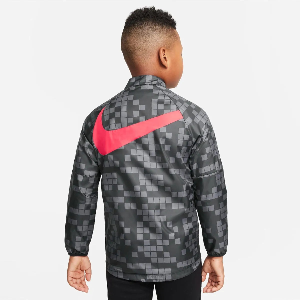 Nike 2022 PSG Youth Academy AWF Jacket - Grey-Red (Model - Back)