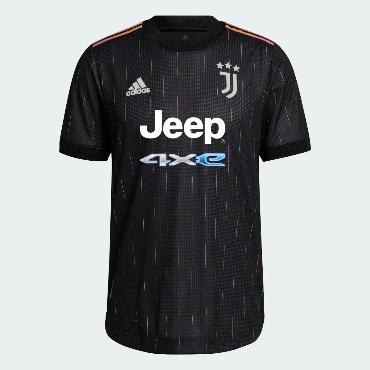 Adidas 2021-22 Juventus Authentic Away Jersey - Black (Front)