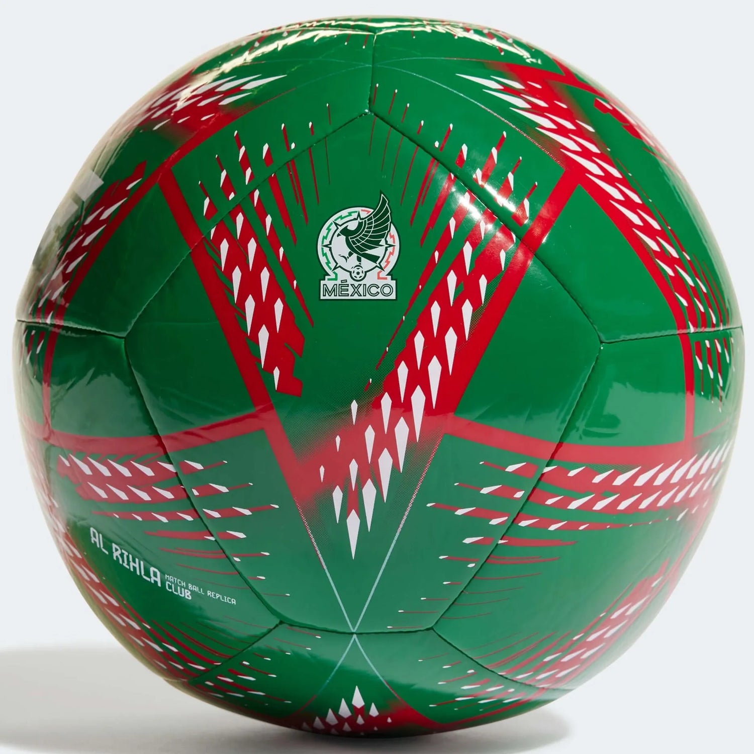 adidas FA22 Mexico AL Rihla Club Ball - Green-Red (Front)