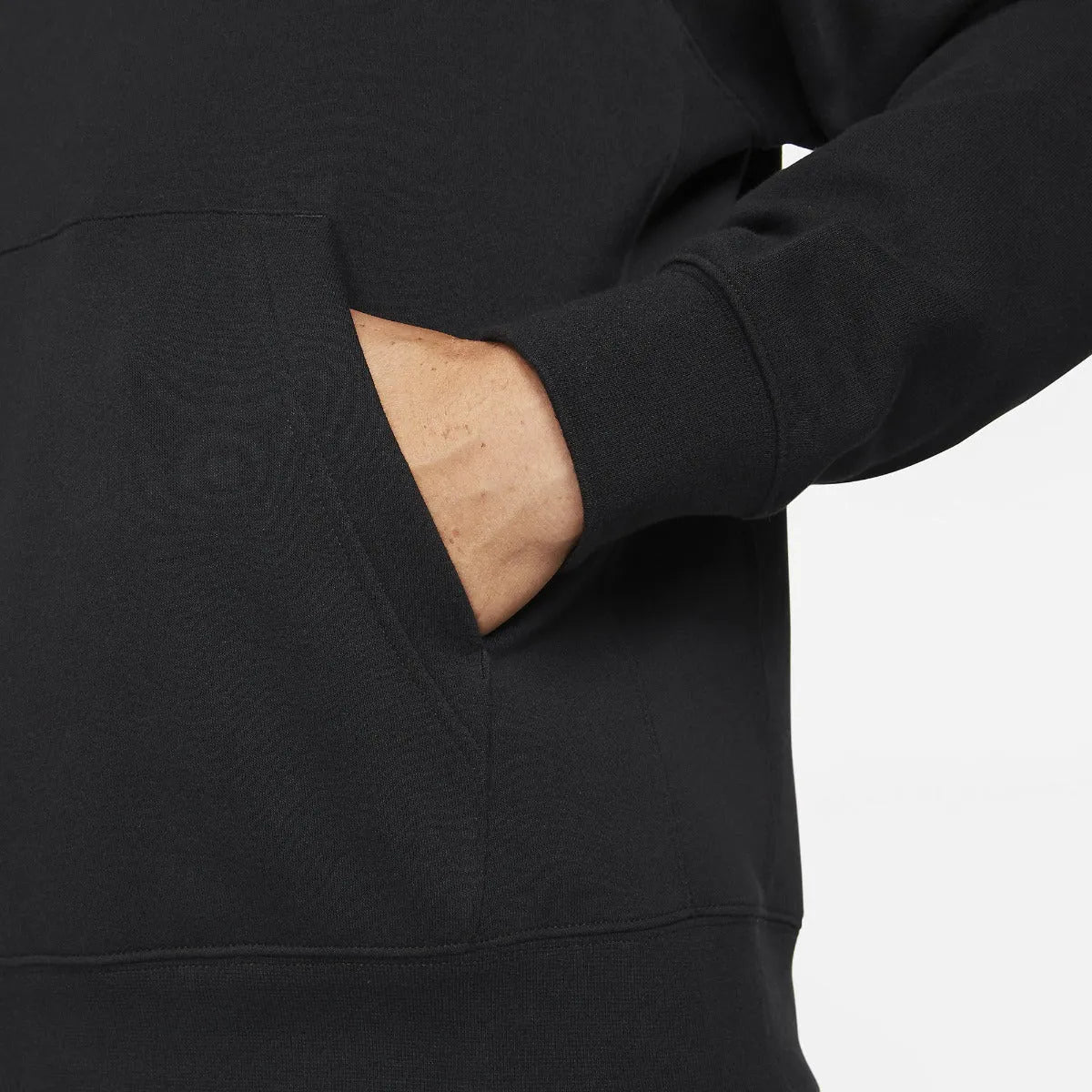 Nike 2021-22 Inter Milan MNSW Pull-Over Club Hoodie - Black (Detail 2)