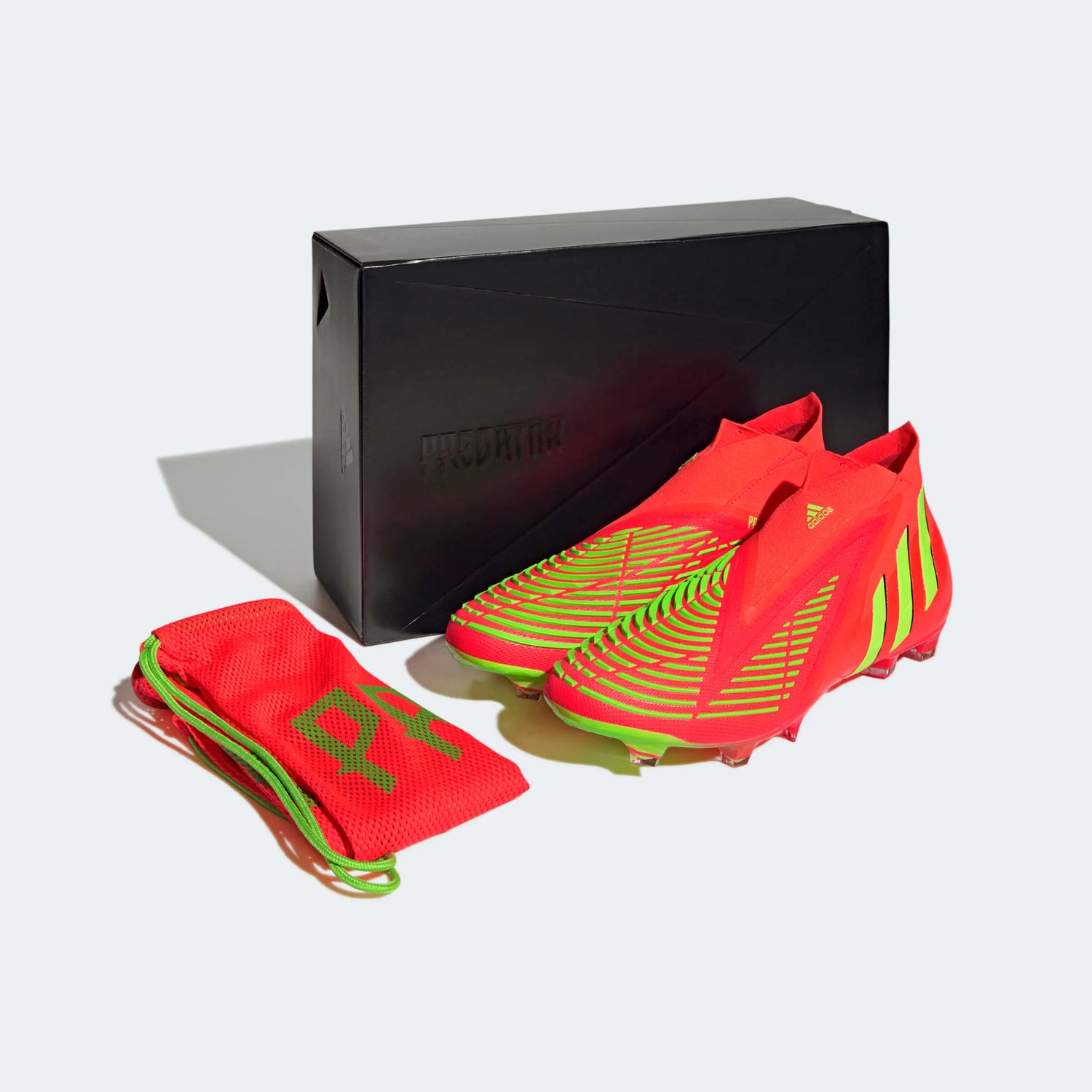 adidas Predator Edge + FG - Solar Red-Solar Green