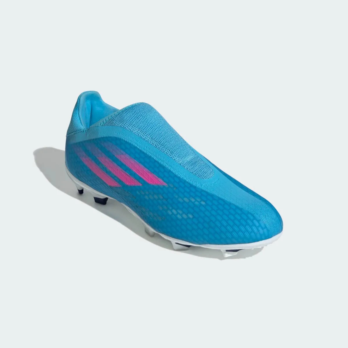 adidas X Speedflow .3 Laceless FG - Sky Rush-Shock Pink (Diagonal 1)