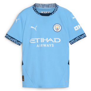 Puma 2024-25 Manchester City Youth Stadium Home Jersey (Front)