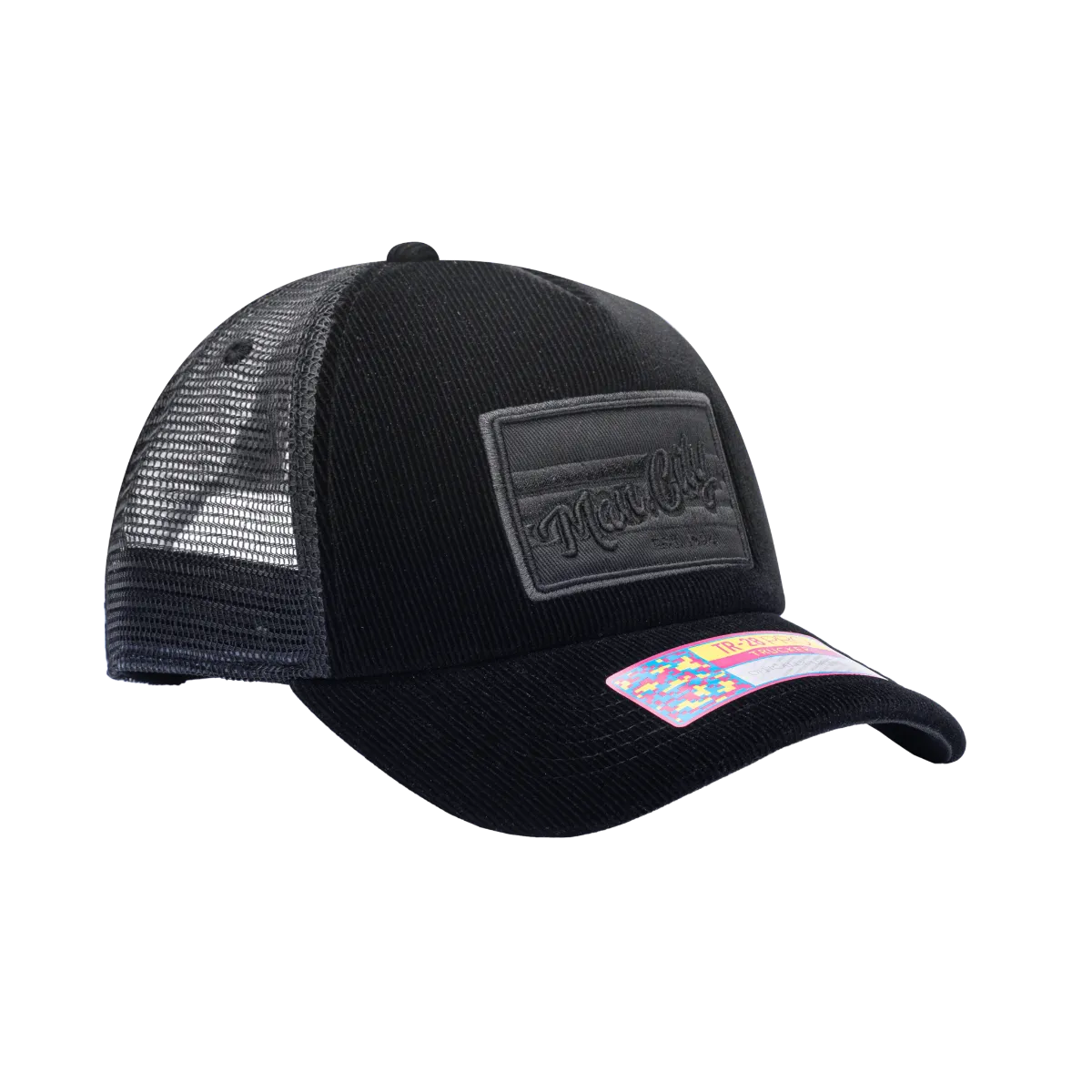 FI Collection Manchester City Signature Trucker Hat - Black (Diagonal 2)