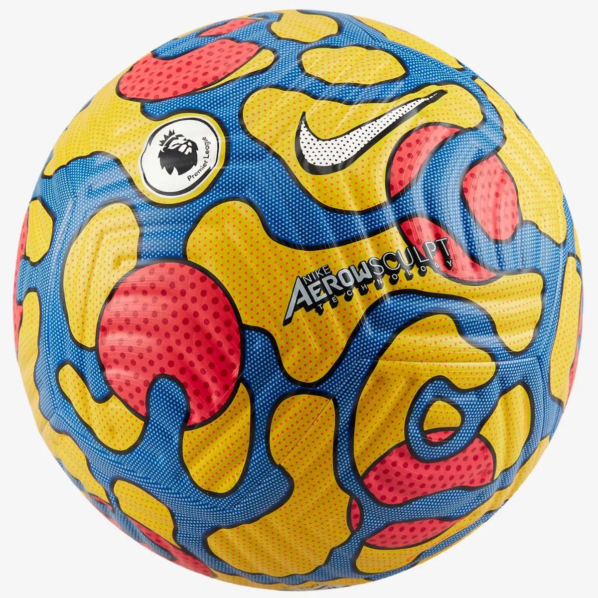 Nike Premier League Hi Vis Flight Ball - Yellow-Blue-Crimson (Back)