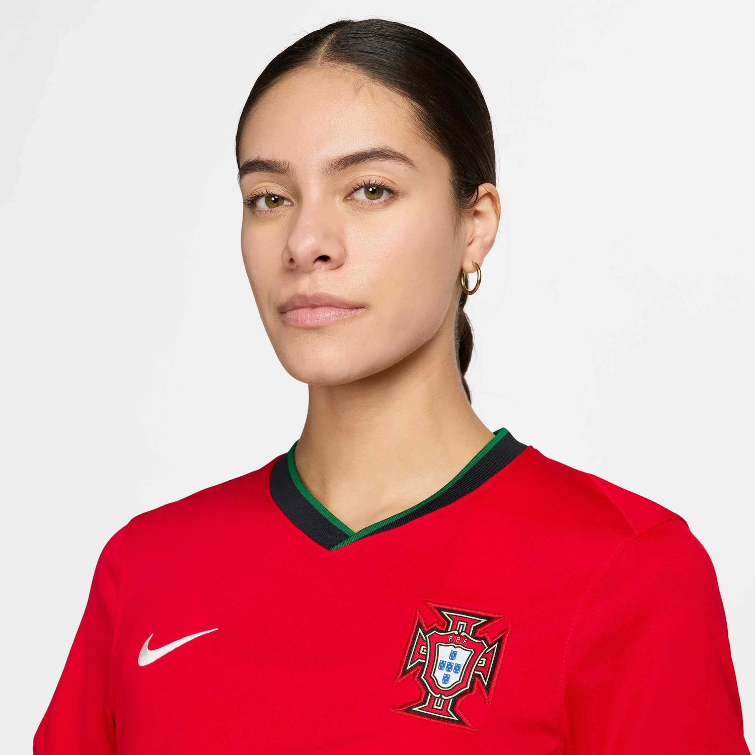 Nike 2024-25 Portugal Women's Stadium Home Jersey (Detail 1)