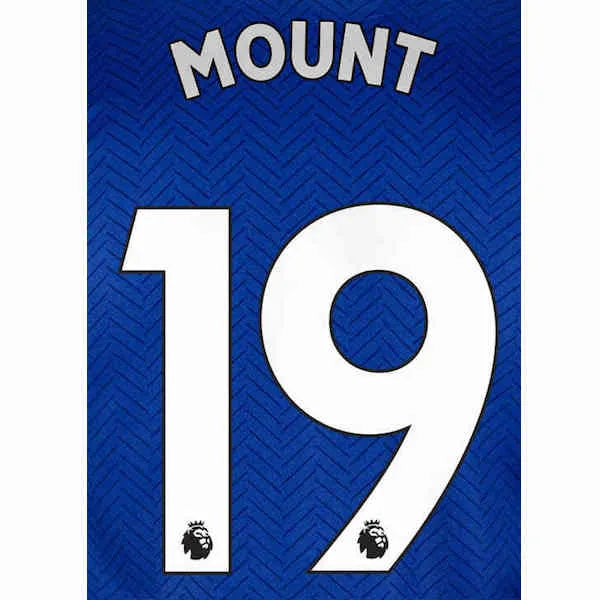 Chelsea 2019/22 Home Mount #19 Jersey Name Set