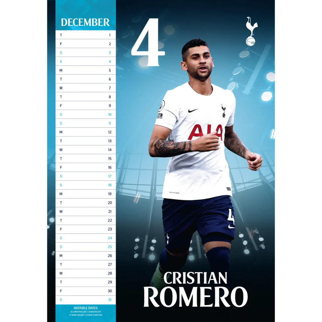 Tottenham Official 2022 Calander (Individual Month 2)