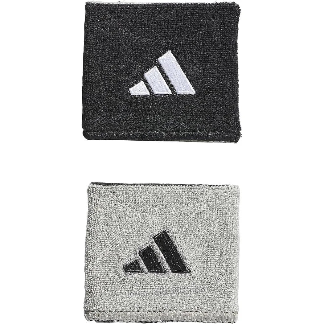 adidas Interval Reversible Wristband 2.0 Black-Grey (Pair)