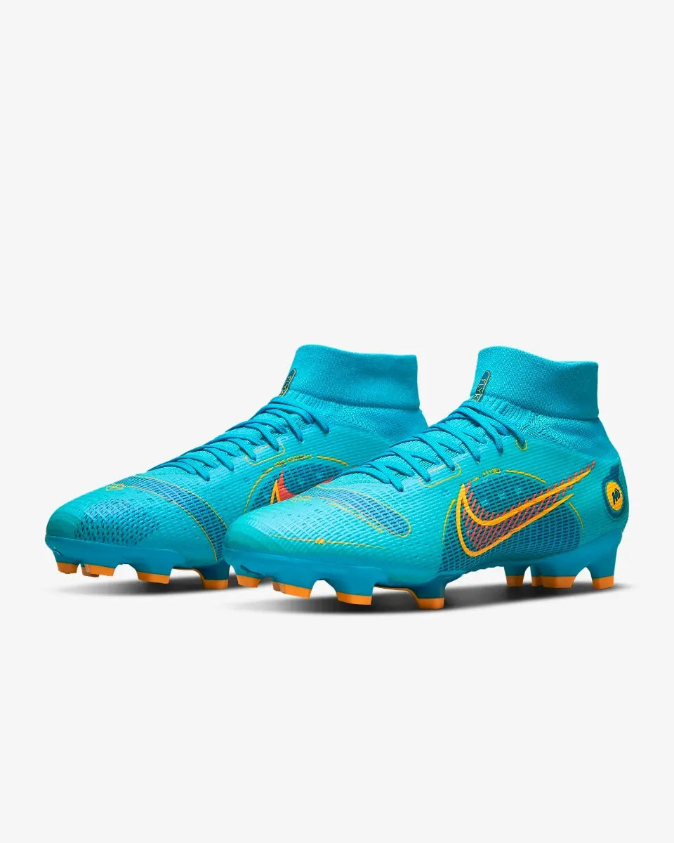 Nike Superfly 8 Pro FG - Chlorine Blue-Laser Orange (Pair - Diagonal)