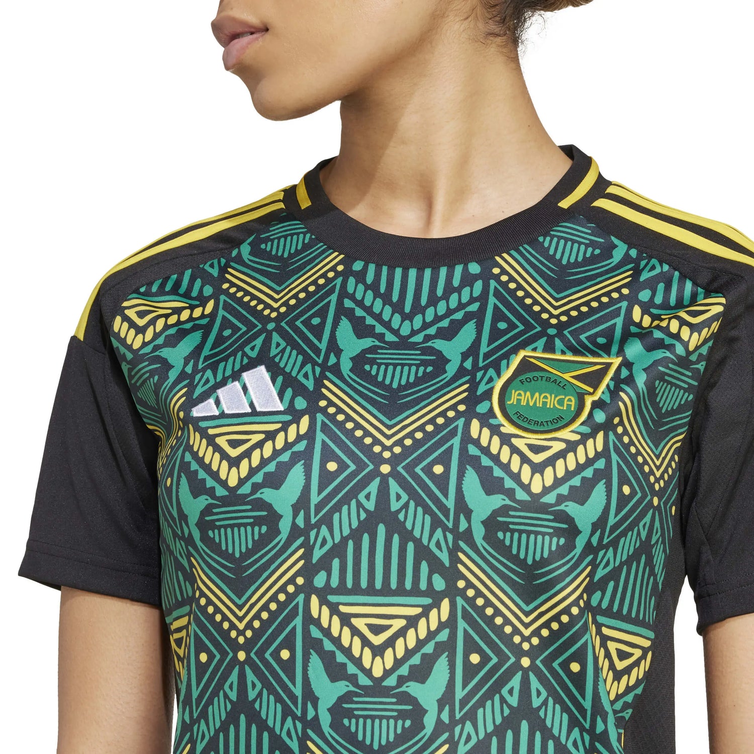 adidas 2024-25 Jamaica Women's Stadium Away Jersey (Detail 1)