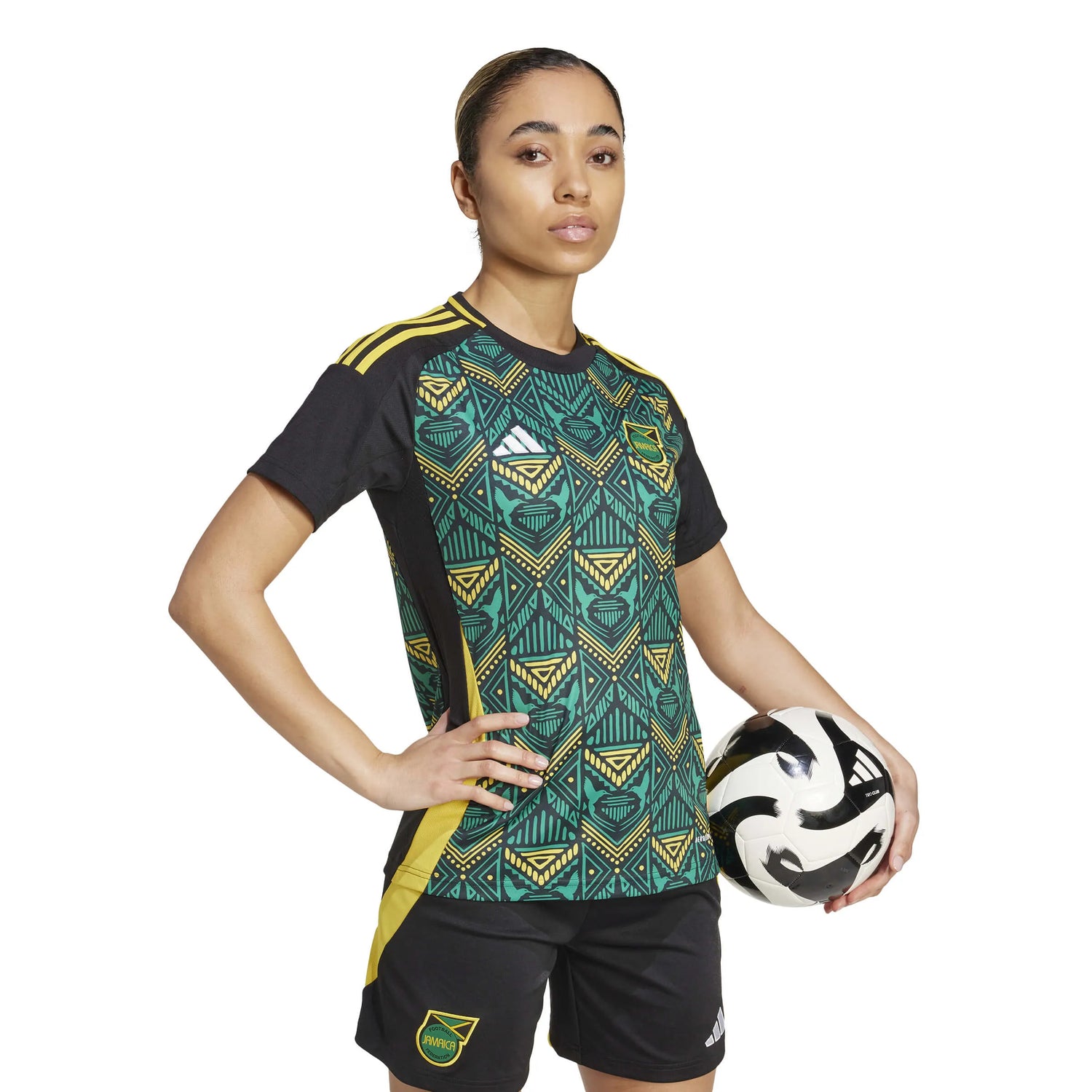 adidas 2024-25 Jamaica Women's Stadium Away Jersey (Model - Side)