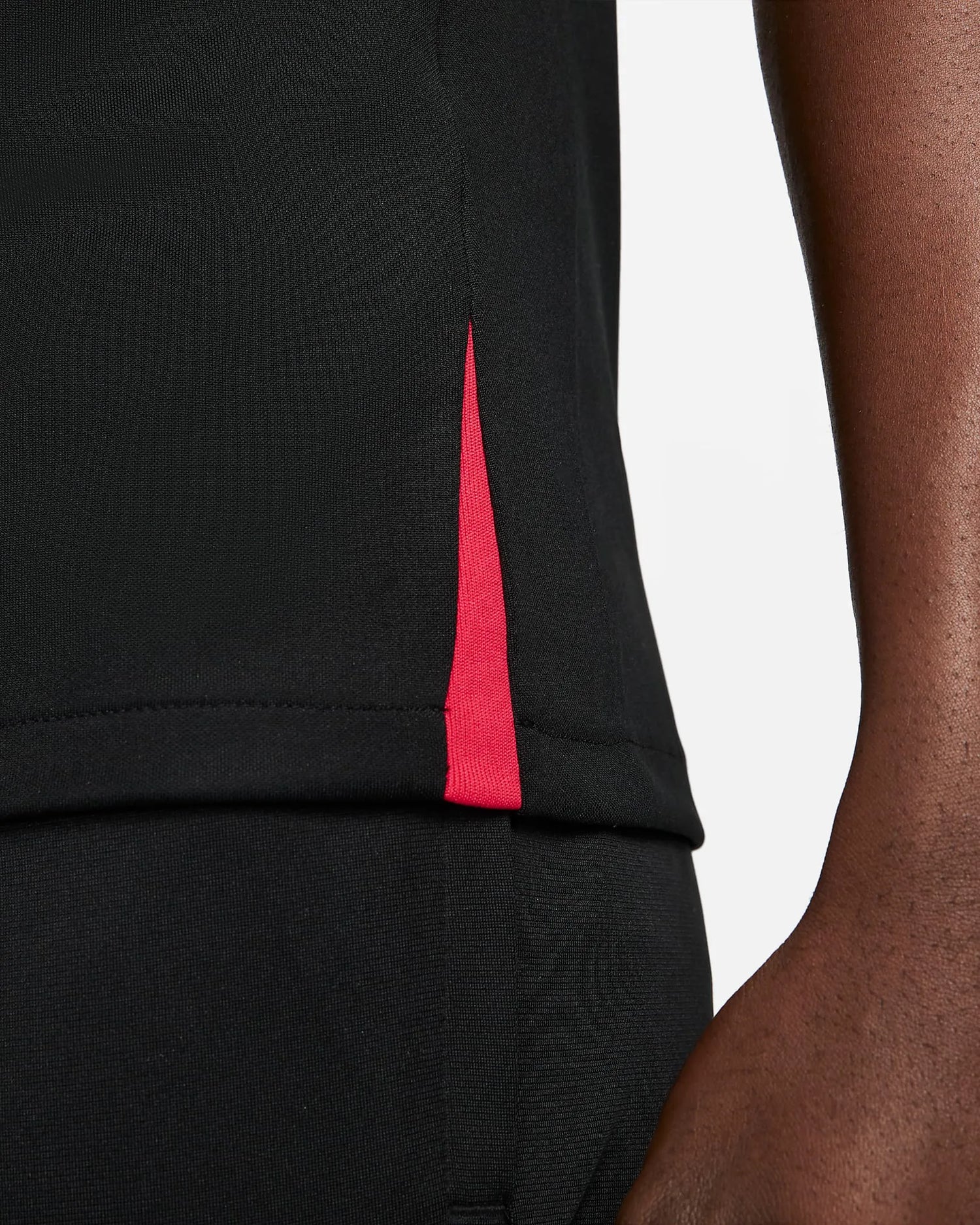 Nike 2022-23 Liverpool FC Strike Short-Sleeve Top - Black-Siren Red (Detail 2)