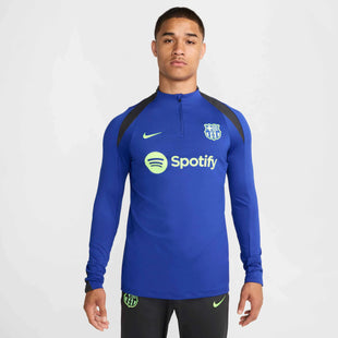 Nike 2024-25 Barcelona Men's Strike Drill Top Old Royal/Anthracite/Lime Blast (Model - Front)