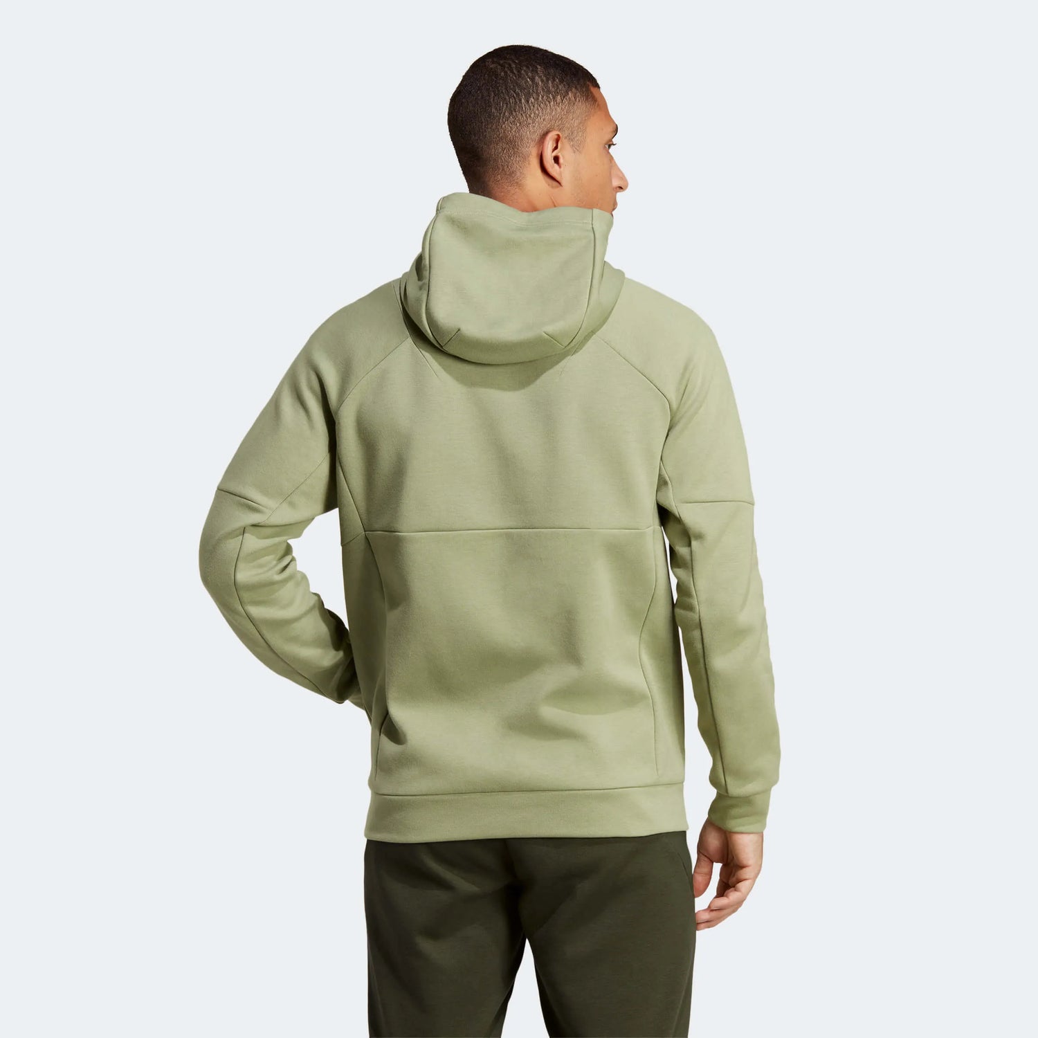 adidas 2023 LAFC Travel Hoodie - Green (Model - Back)