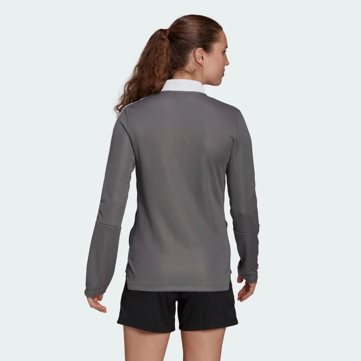 Adidas Women Tiro 21 Track Jacket - Team Grey (Model - Back)