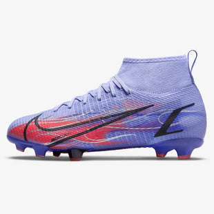 Nike JR Superfly 8 PRO KM FG - Light Thistle-Bright Crimson (Side 1)