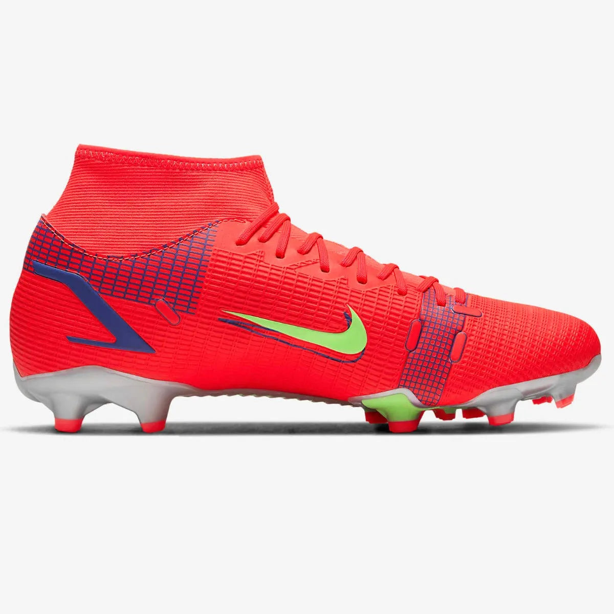 Nike Mercurial Superfly 8 Academy FG-MG - Bright Crimson-Volt-Indigo