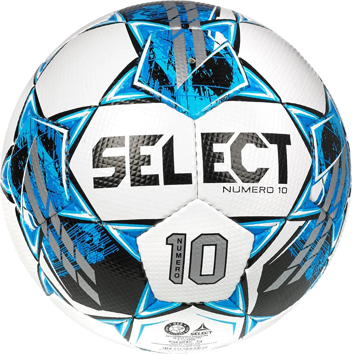 Select 2022 Numero 10 NFHS - White-Blue (Front)