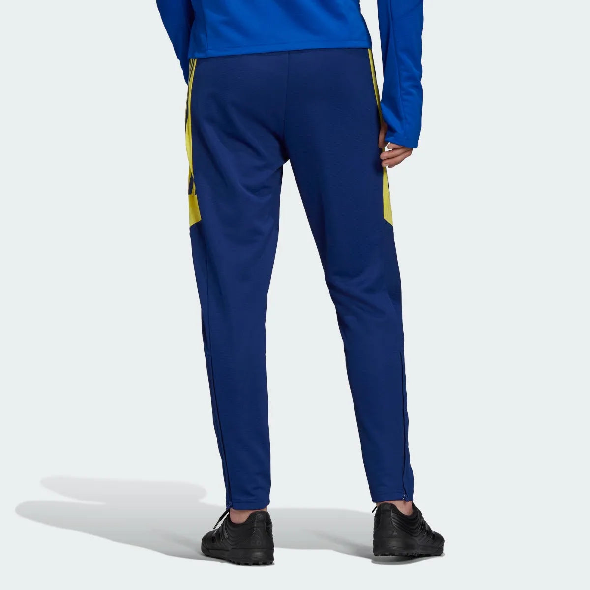 Adidas 2021-22 Juventus Euro Training Pants - Victory Blue-Yellow (Model - Back)