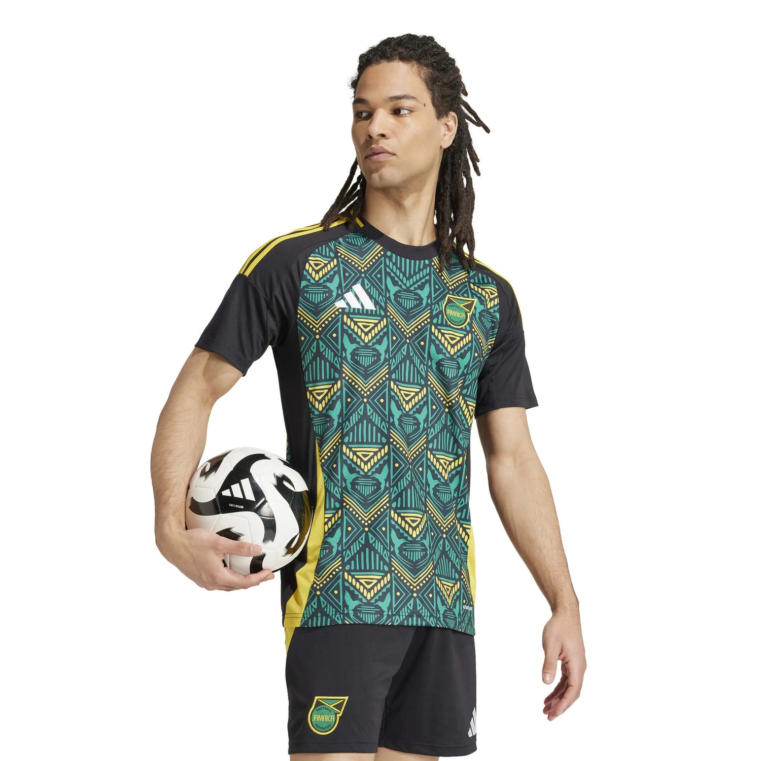 adidas 2024-25 Jamaica Men's Stadium Away Jersey (Model - Side)