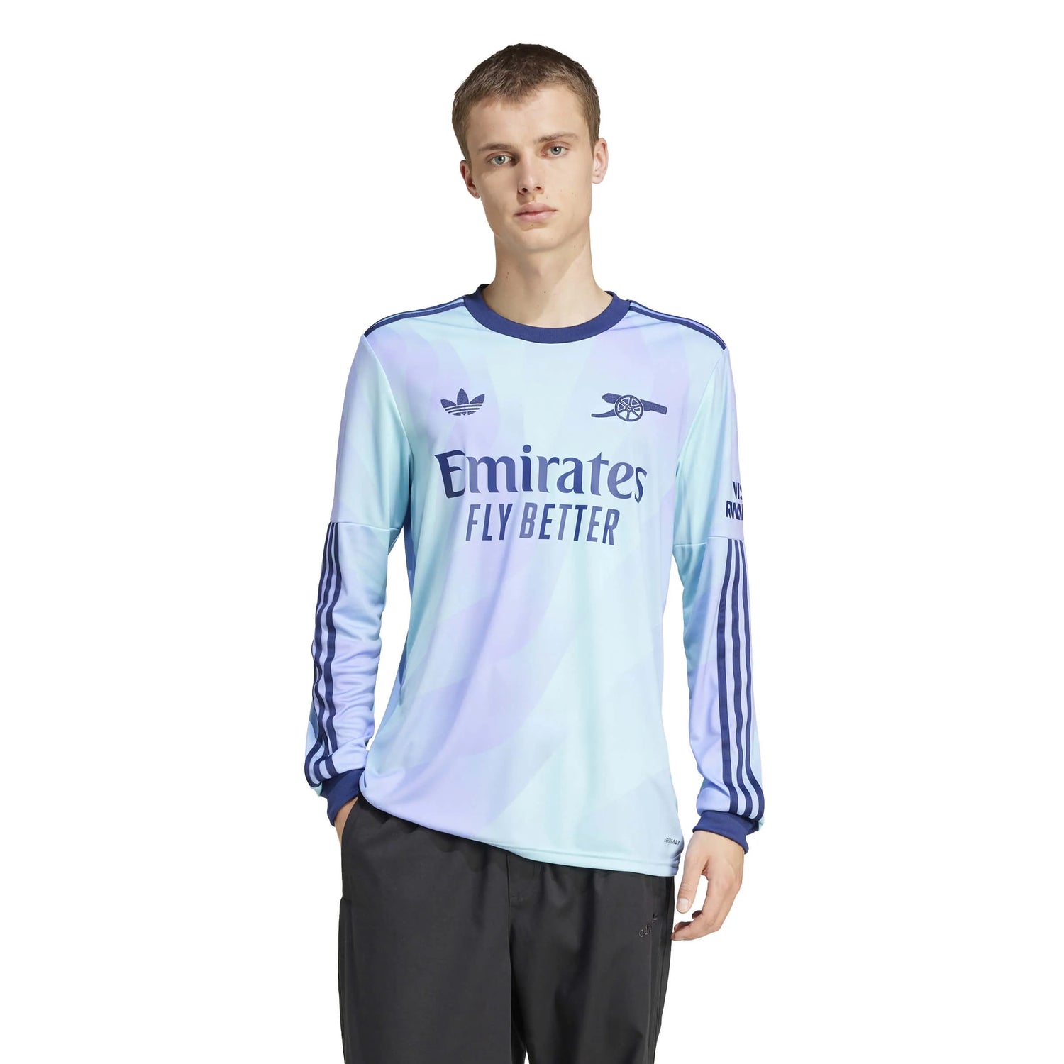 adidas 2024-25 Arsenal Men's Stadium Third Long-Sleeve Jersey (Model - Front)