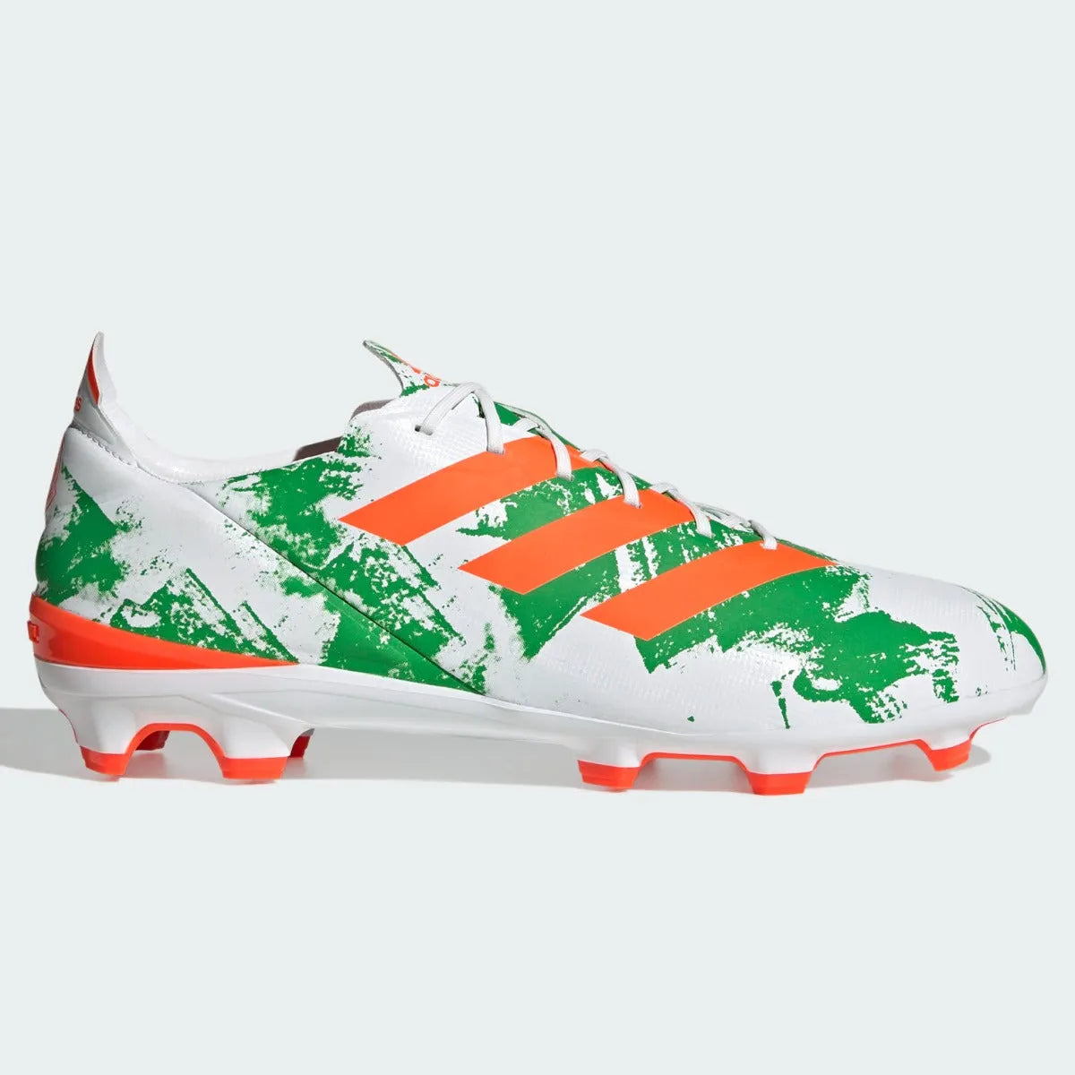 Adidas GameMode FG - White-Green-Solar Red (Side 1)