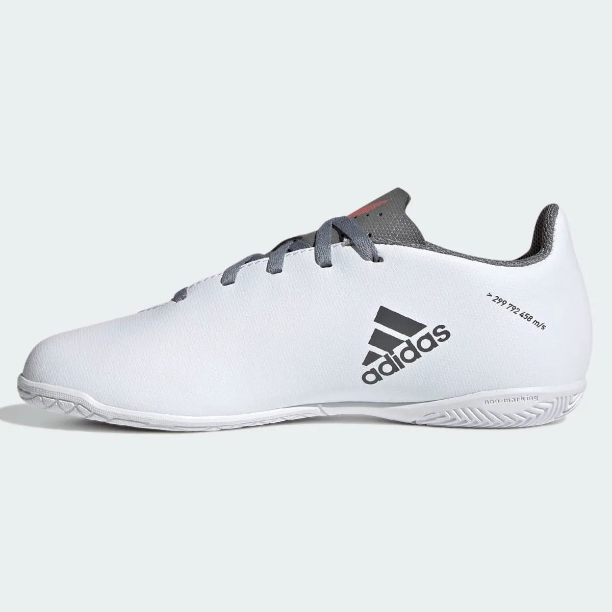 Adidas JR X Speedflow .4 IN - White-Iron Metallic (Side 2)