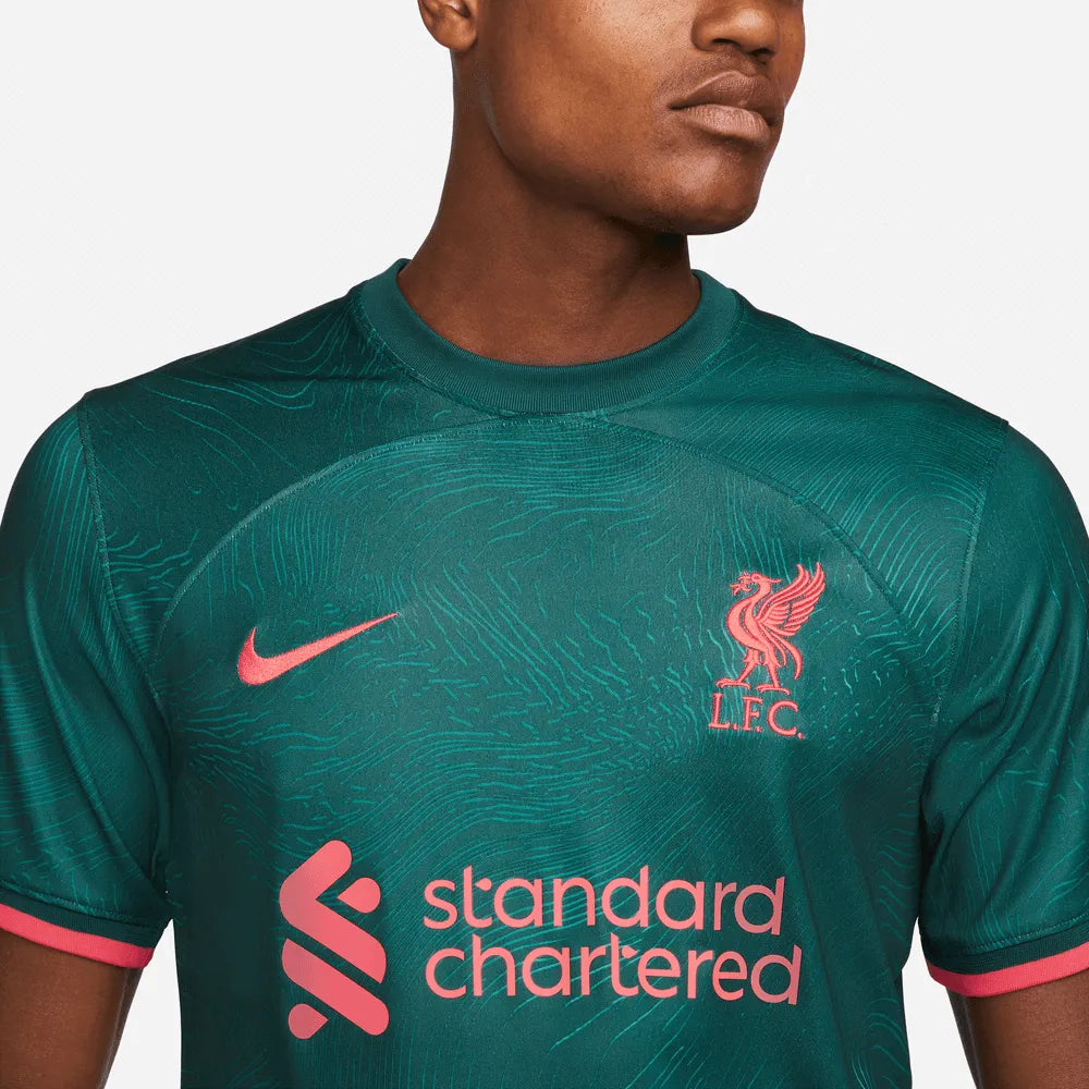 Nike 2022-23 Liverpool Third Jersey - Dark Atomic Teal-Siren Red (Detail 1)