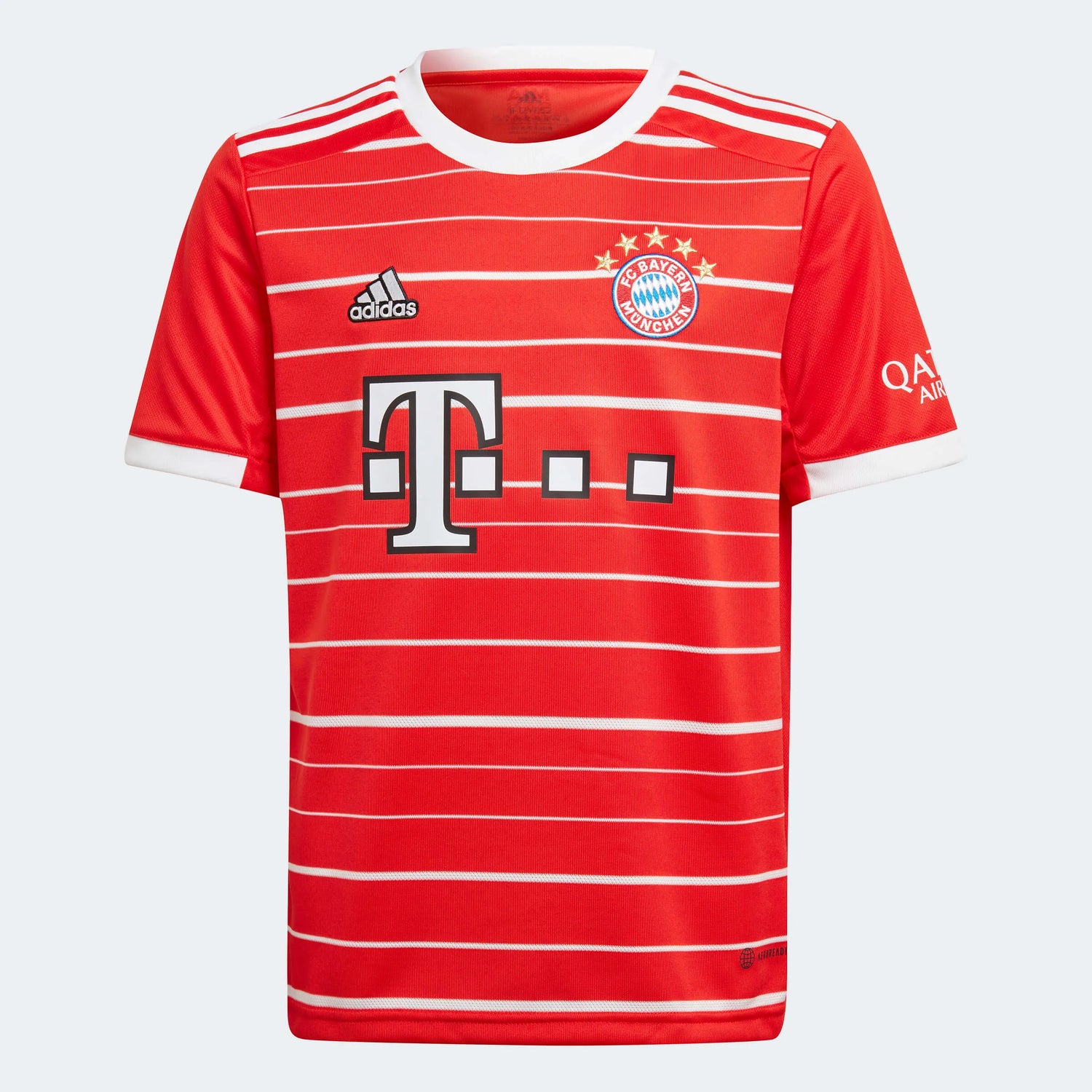 adidas 2022-23 Bayern Munich Youth Home Jersey - Red-White