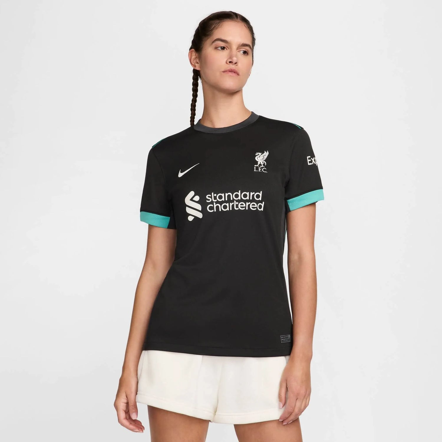 Nike 2024-25 Liverpool Women's Stadium Away Jersey (Model - Front)