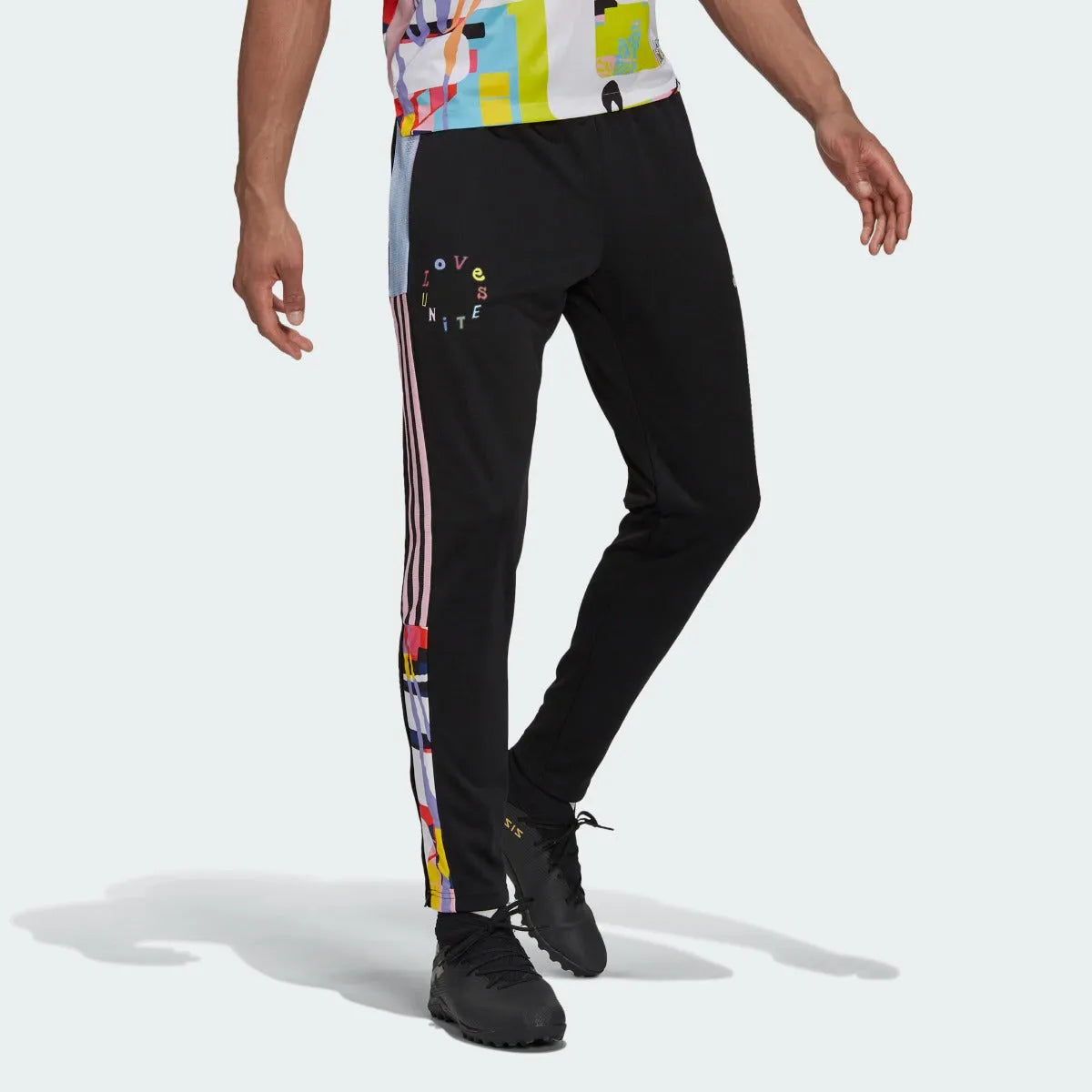 Adidas Love Unites Tiro Pants - Black (Model - Front)