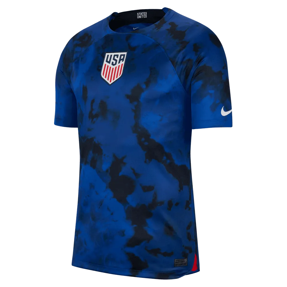 Nike 2022/23 USA Away Jersey Bright Blue-White (Front)