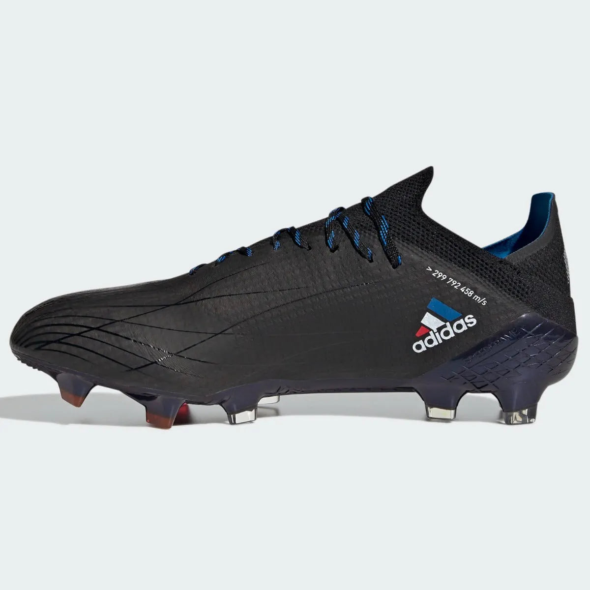 Adidas X Speedflow .1 FG - Black-White-Red-Blue (Side 2)