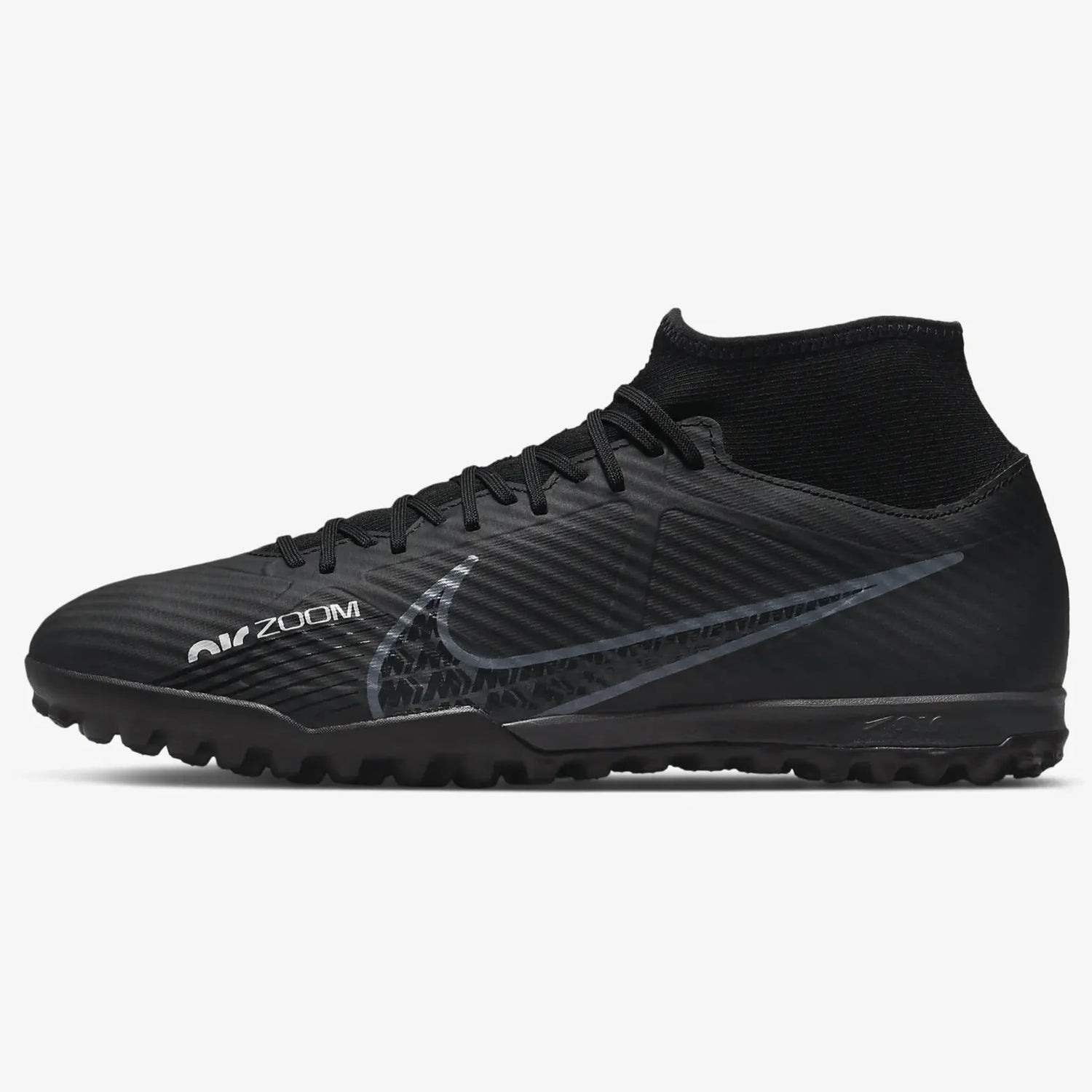 Nike Zoom Superfly 9 Academy Turf - Black-Smoke Grey (Side 1)