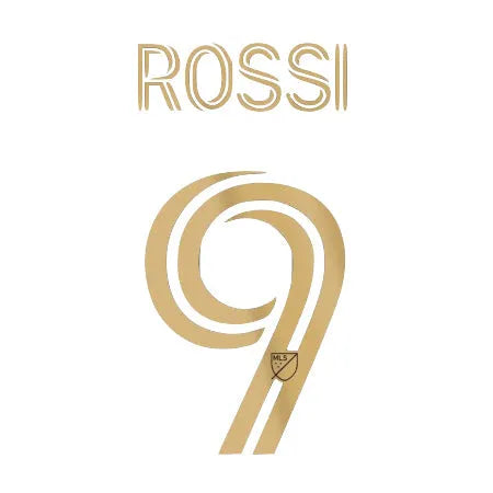 LAFC 2020/22 Home Rossi #9 Jersey Name Set