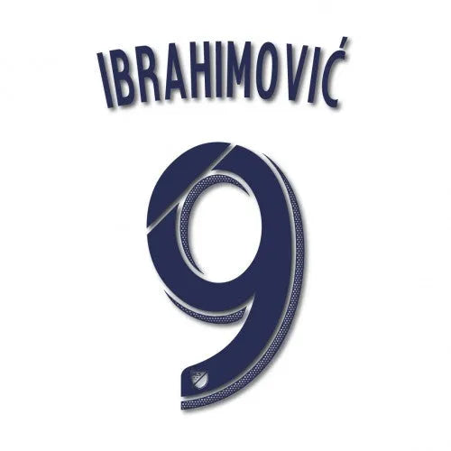 LA Galaxy 2015/19 Home Ibrahimovic #9 Youth Jersey Name Set