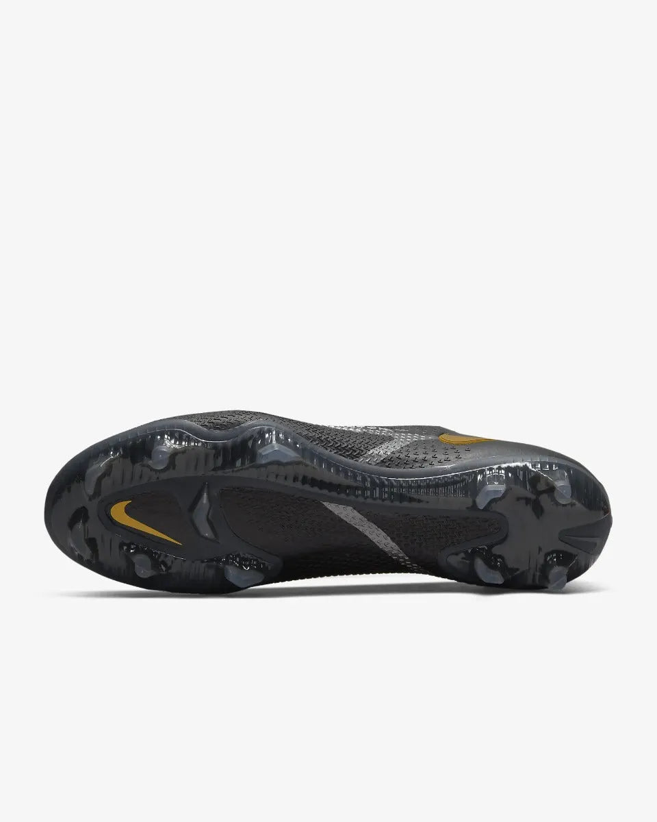 Nike Phantom GT2 Elite FG - Black-Dark Grey-Gold (Bottom)