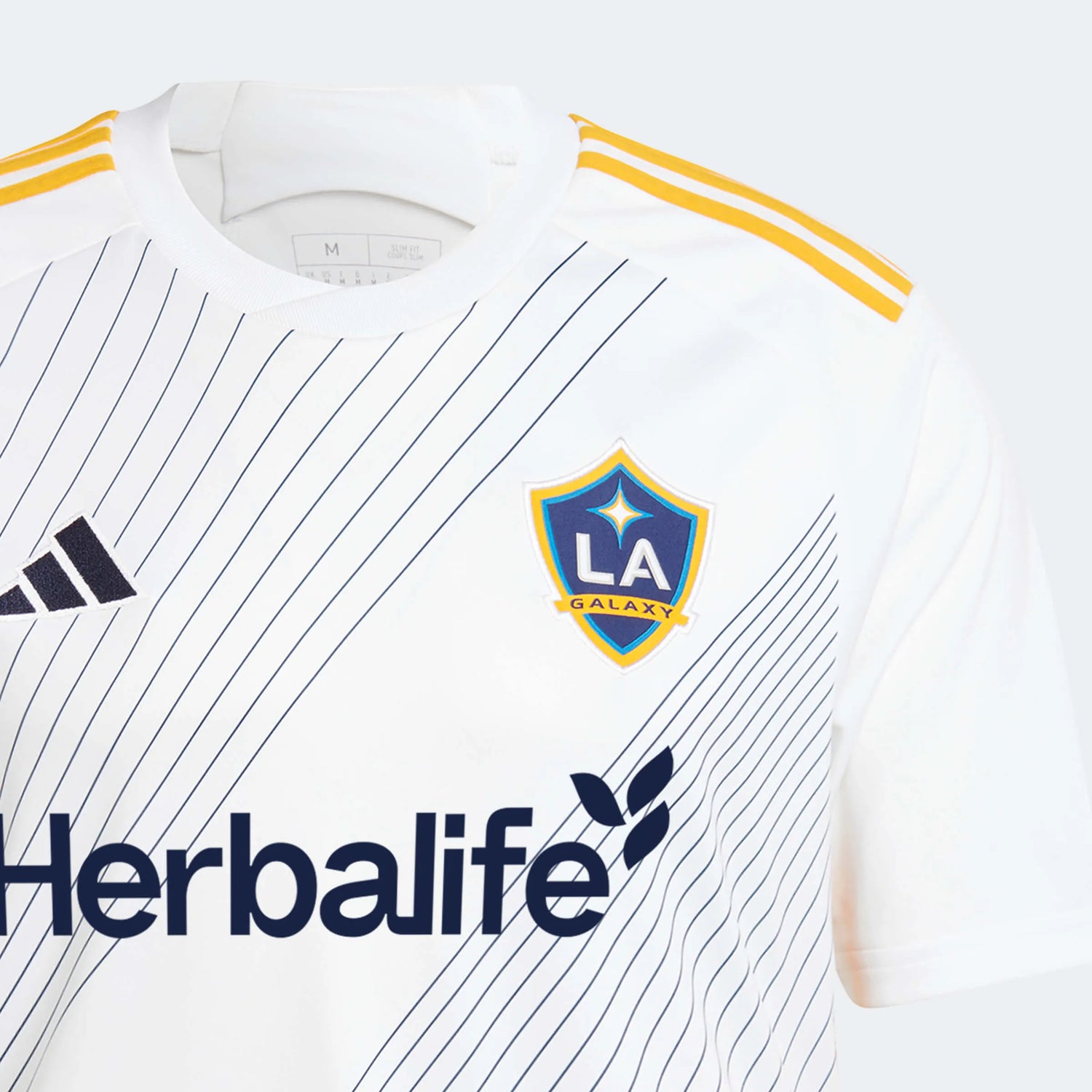 adidas 2024-25 LA Galaxy Men's Stadium Home Jersey (Detail 1)