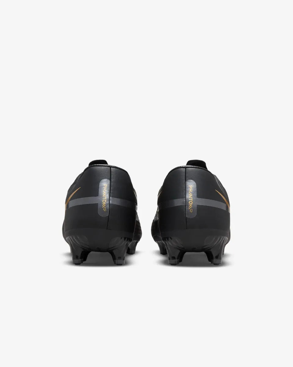 Nike Phantom GT2 Academy FG-MG - Black-Dark Grey-Gold (Pair - Bottom)