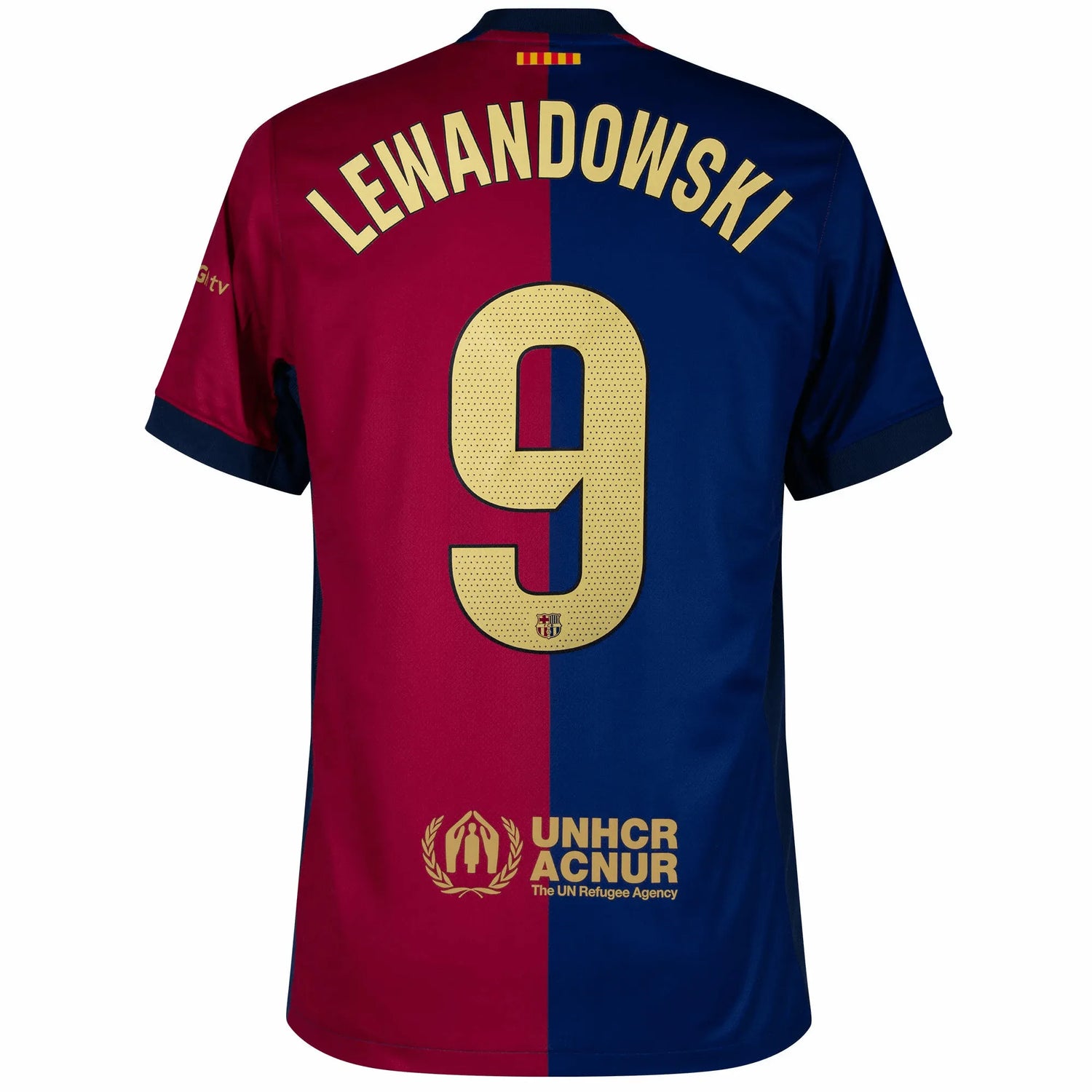 Nike 2024-25 Barcelona Men's Stadium Home Jersey (Lewandowski)