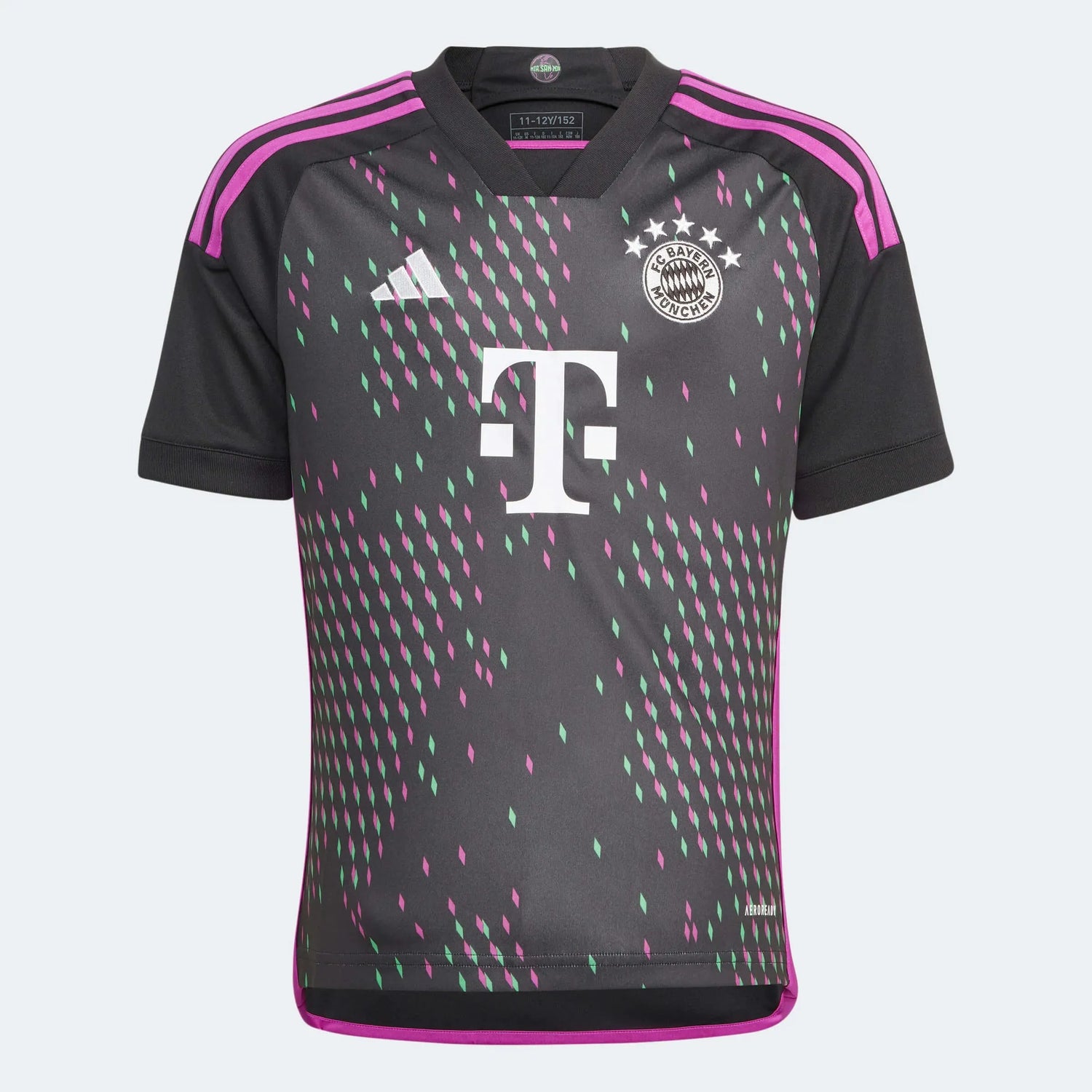 adidas 2023-24 Bayern Munich Youth Stadium Away Jersey (Front)