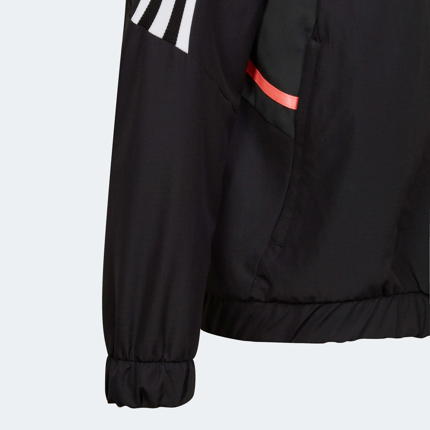 adidas 2022-23 Juventus Youth Anthem Jacket - Black (Detail 3)