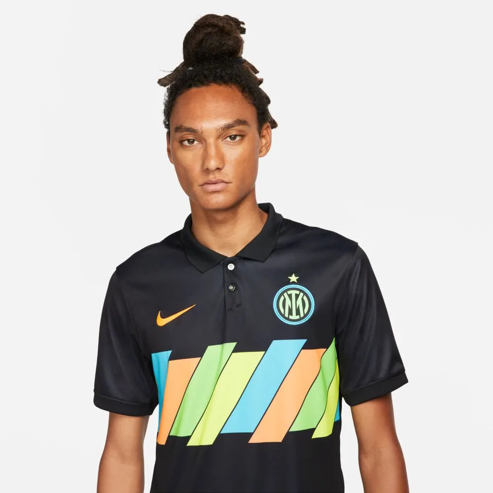 Nike 2021-22 Inter Milan Third Jersey - Black (Detail 1)