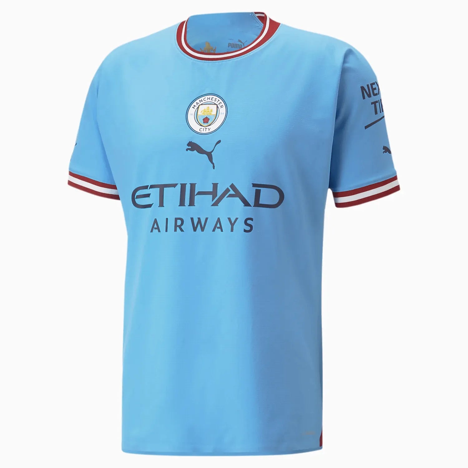 Puma 2022-23 Manchester City Authentic Home Jersey - Light Blue